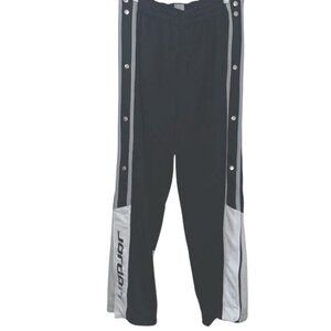 Jordan Mens Black & Gray Tearaway Snap Pants Medium Polyester/Spandex